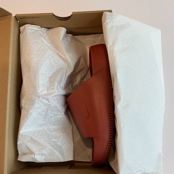 Nike Calm Slide, Rugged Orange, Women's Sandals, Slip-On, Summer Ready, … - Picture 6 of 9